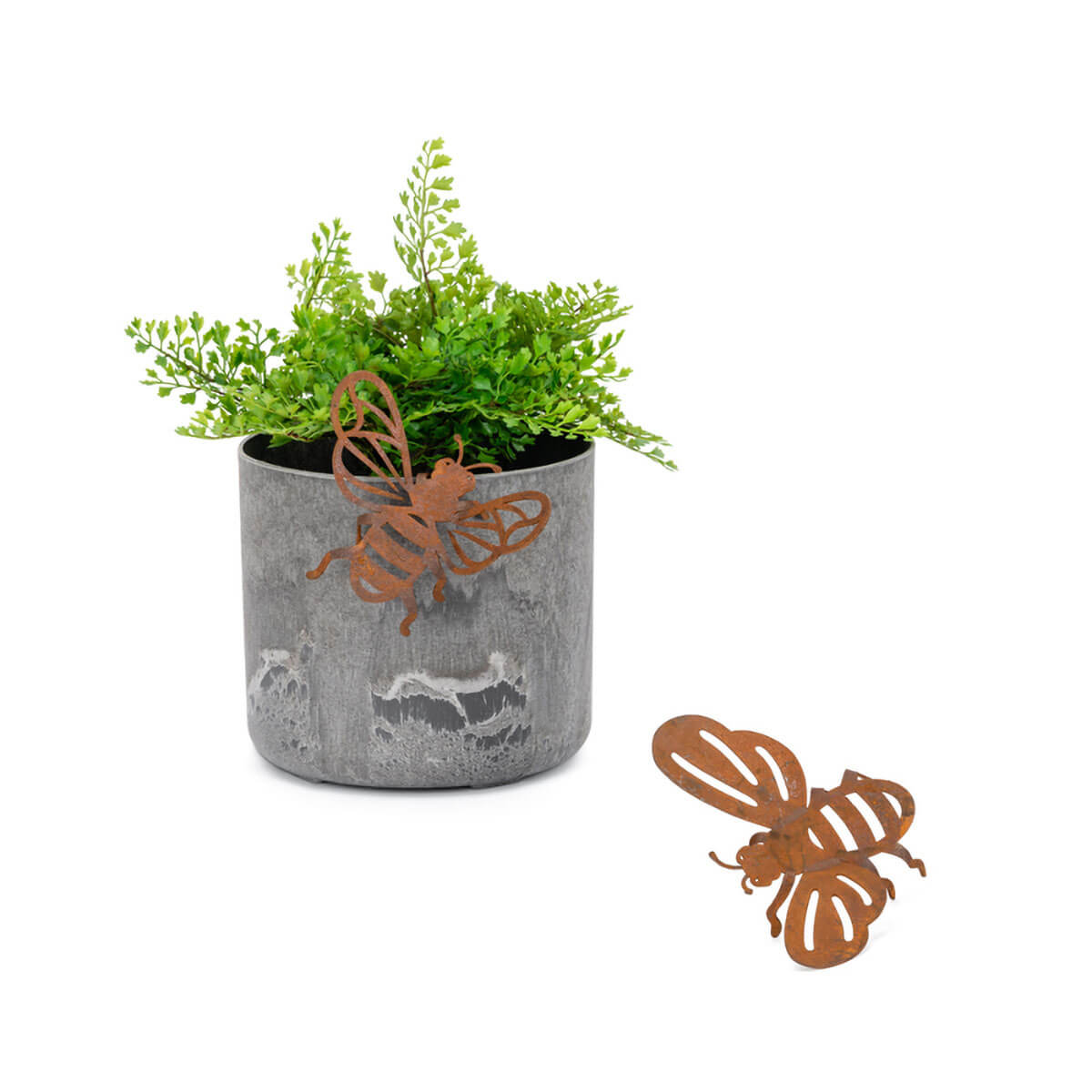 Bee Corten Steel Pot Hanger - Small - Set Of 2 - Alfresco Gardenware