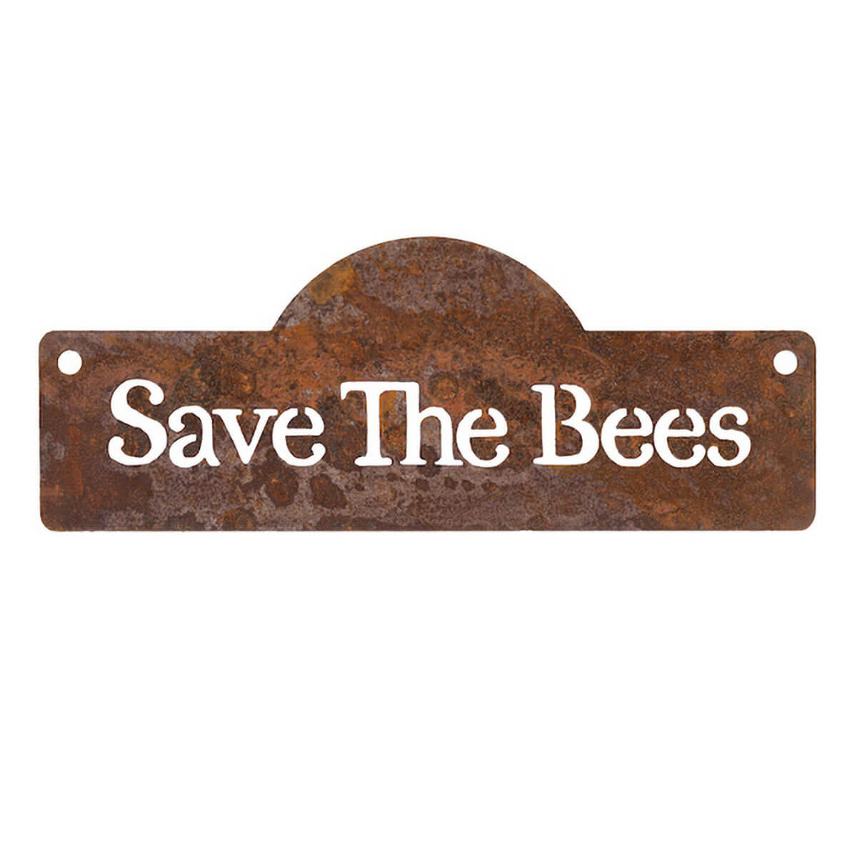 Vintage Rusted Metal Garden Sign - Save The Bees - Alfresco Gardenware