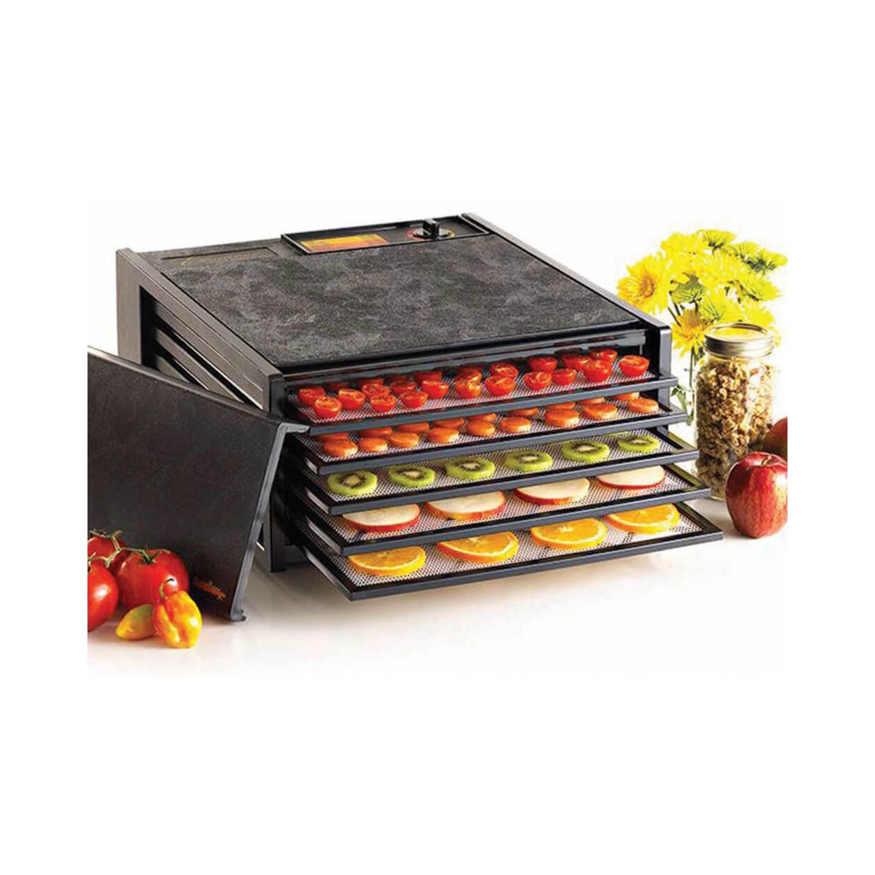 Excalibur Dehydrator: 5-Tray Small Garden Excalibur with 26-Hour Timer